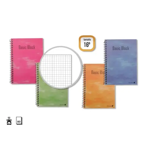 [318378] GOLDEN CUADERNO T.N. 16º.80 H. NATURAL CUADROS