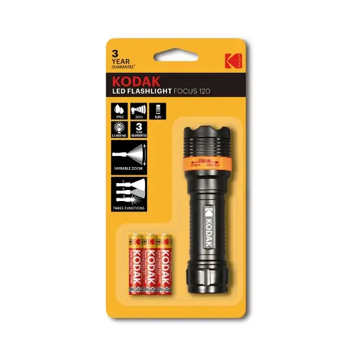 [30413191] LINTERNA LED KODAK FOCUS 157 IP62 60 LUMENS