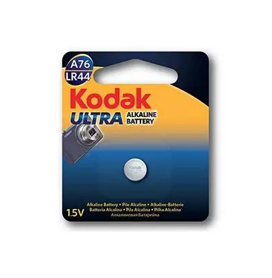 [30986336] PILAS BOTON ALCALINA KODAK MAX LR44 / A76 1.5V (PACK 1)
