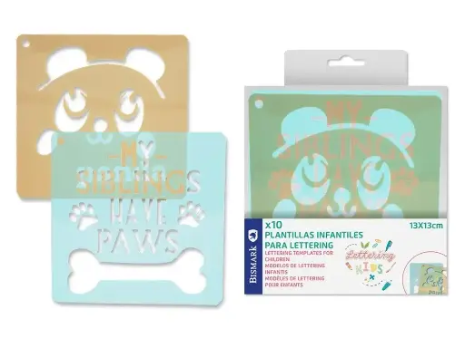 [331156] PLANTILLAS INFANTILES PARA LETTERING 10 PCS