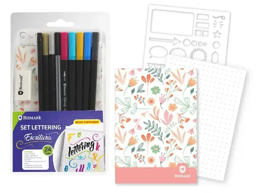 [330633] SET LETTERING ESCRITURA Y PLANTILLA