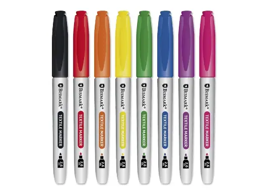 [329373] ROTULADOR PERMANENTE TEXTIL SET 8 COLORES VIVOS