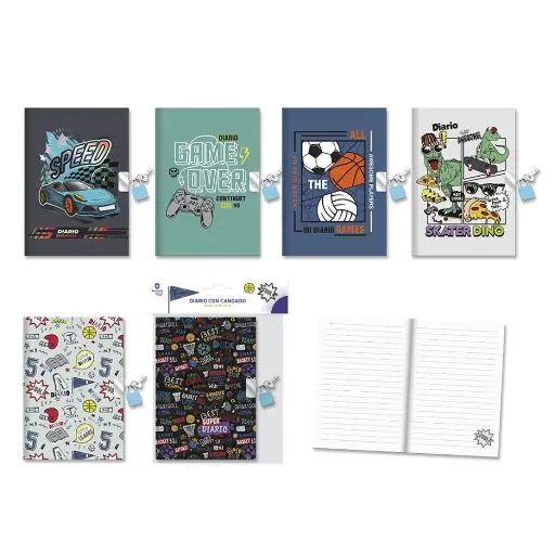[332779] DIARIO CON CANDADO SPEED