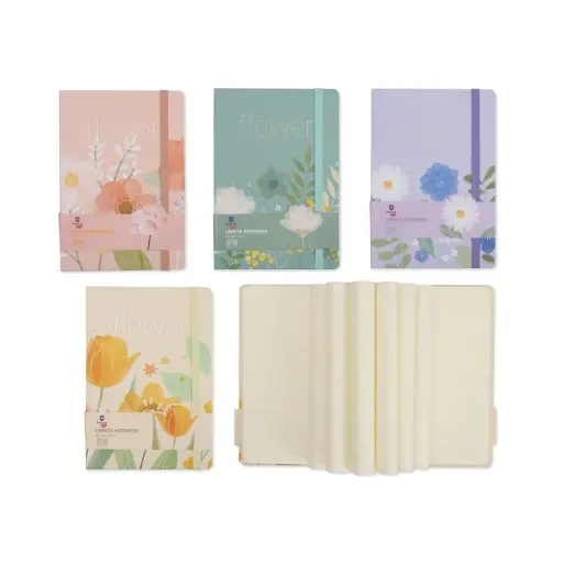[333185] LIBRETA FLORES A5