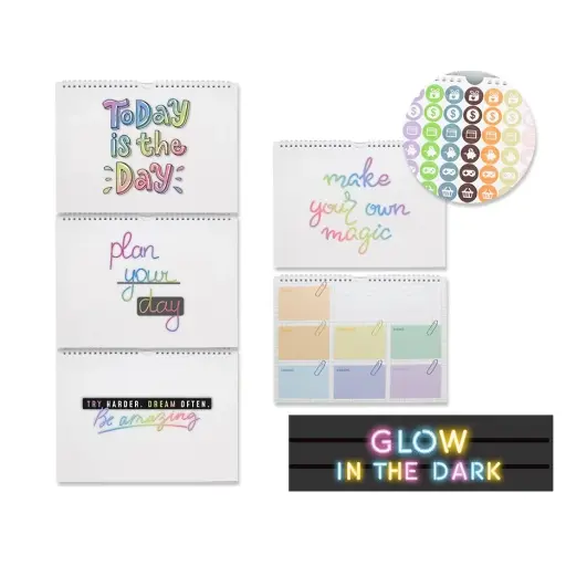 [329778] PLANNER PLANIFICADOR ANILLADO GLOW IN THE DARK