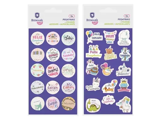 [331847] PEGATINAS PUFFY FOIL DORADO CUMPLEAÑOS