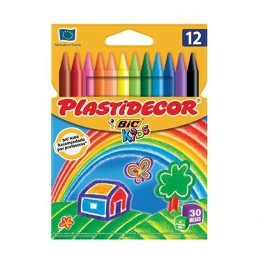 PLASTIDECOR CERAS KIDS COLORES SURTIDOS ESTUCHE