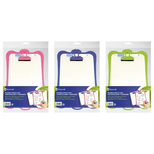 [331805] PIZARRA DOBLE CARA LISA CON ROTULADOR Y BORRADOR