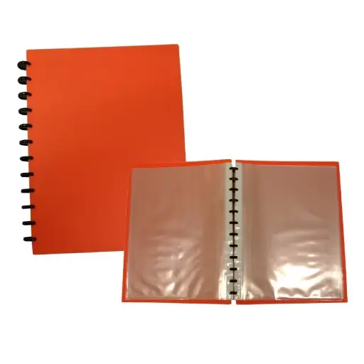 [312148] CARPETA 25 FUNDAS 12 ANILLAS NEÓN , PP ( polipropileno ) 