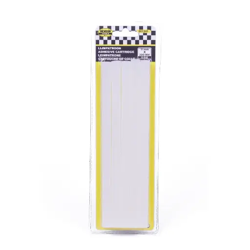 [001241] BARRA PARA PISTOLA DE PEGAMENTO CALIENTE Ø11MM X 200MM (PACK 10) - silicona - BENSON -