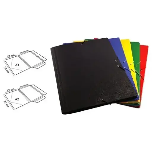 [5232AZ] CARPETA A2 CARTON COMPACTO GOFRADO Nº12 GOMA SENCILLA 72X52 CM AZUL - MARIOLA -