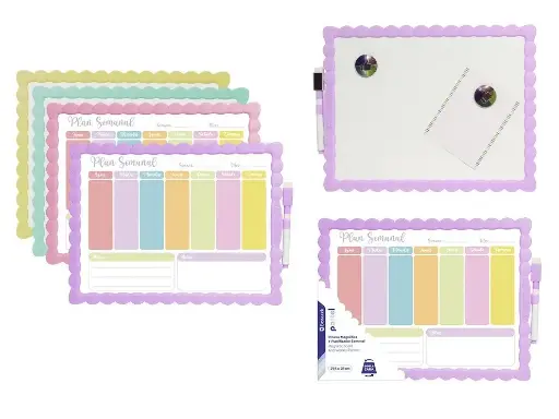 [332744] PIZARRA PLANIFICADORA SEMANAL MAGNETICO