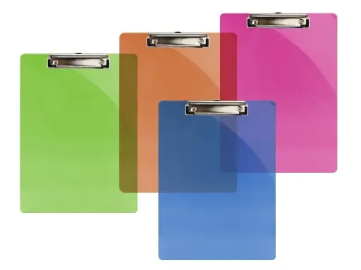 [327638] CARPETA PLASTICO A4 con pinza - BISMARK - 