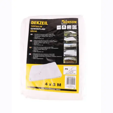 [6778/BS] LONA 60GR/M2 POLIETILENO 4M X 5M C/OJALES BLANCO